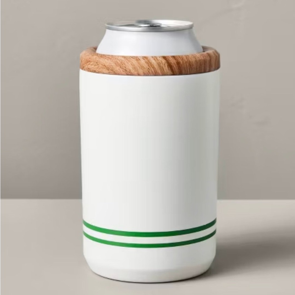 Hearth & Hand White and Green Bottle Cooler - Picture 2 of 4